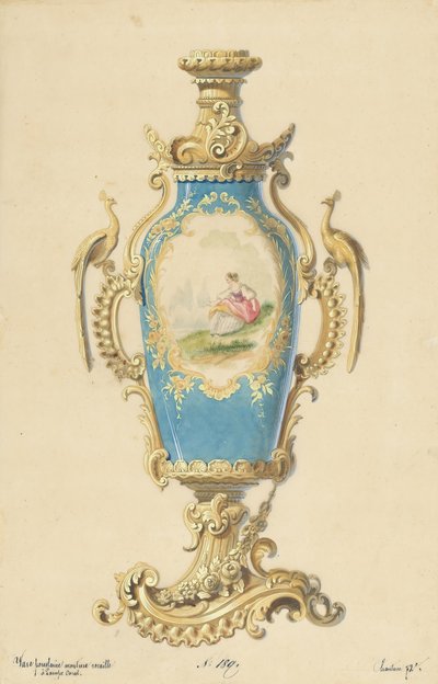 Design for the Base of an Oil Lamp by Unbekannt Unbekannt